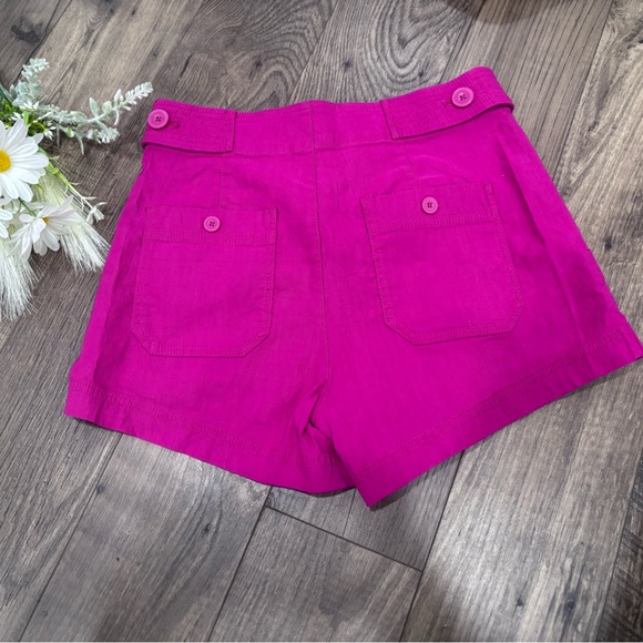 Anthropologie Maeve Women’s Fuchsia Shorts stretch Size 2 - Picture 3 of 9